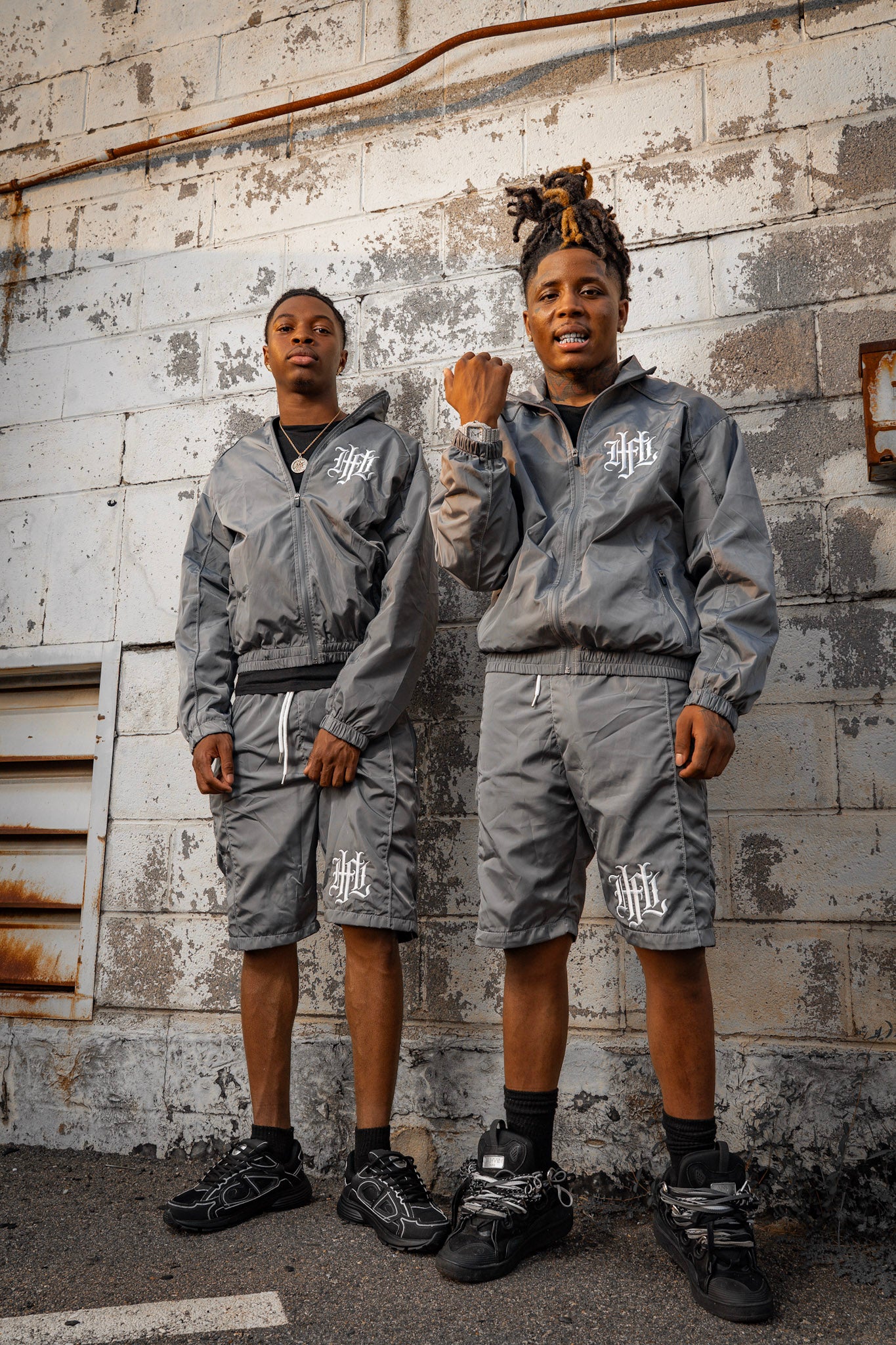 GRAY HFL SHORT SET