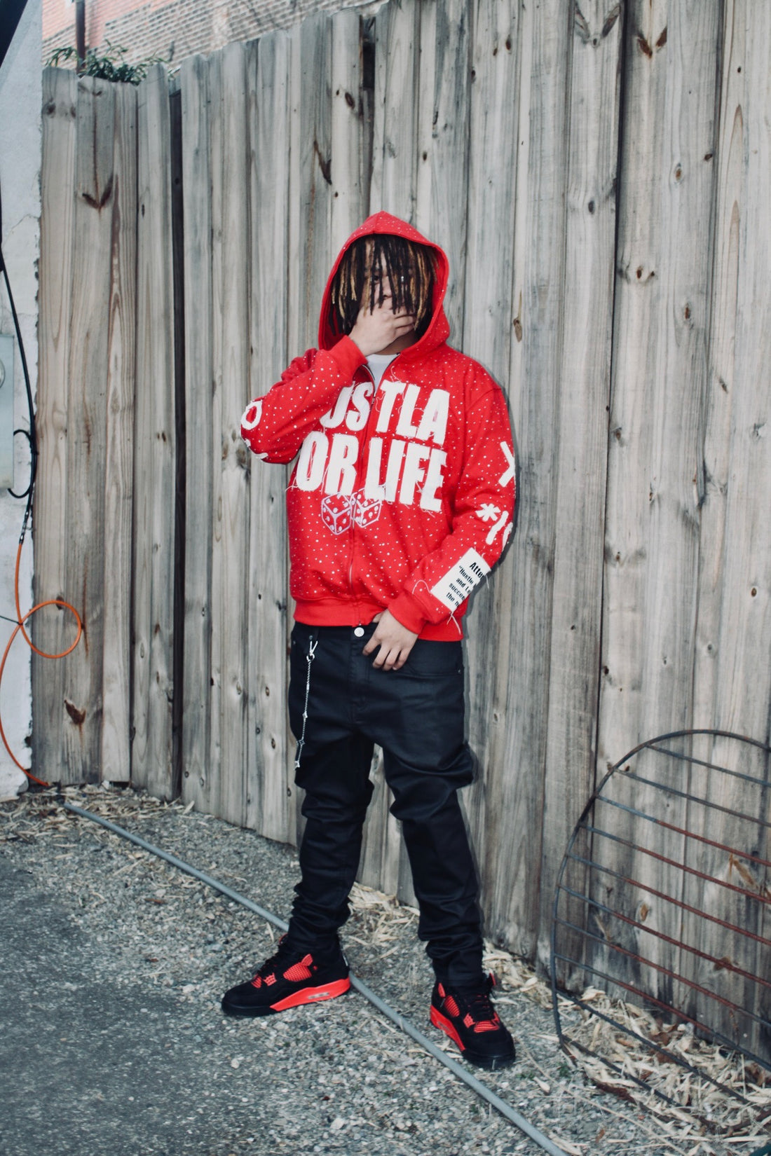 RED CHASE MONEY NOT PEOPLE ZIP-UP